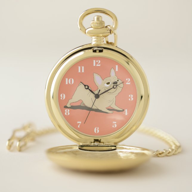 Downward dog pocket watch (Inside)