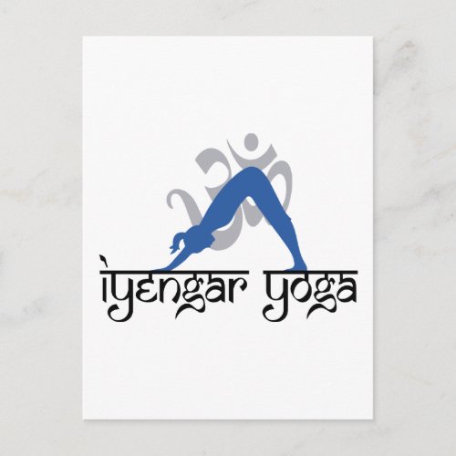 Downward Facing Dog Iyengar Yoga Postcard