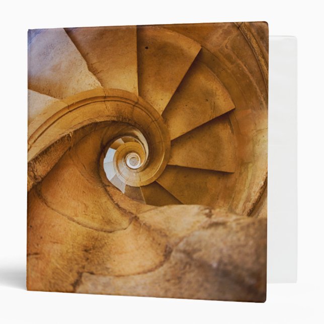Downward spirl staircase, Portugal 3 Ring Binder (Front/Inside)