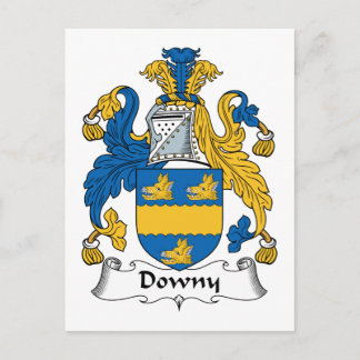 Downy Family Crest Postcard