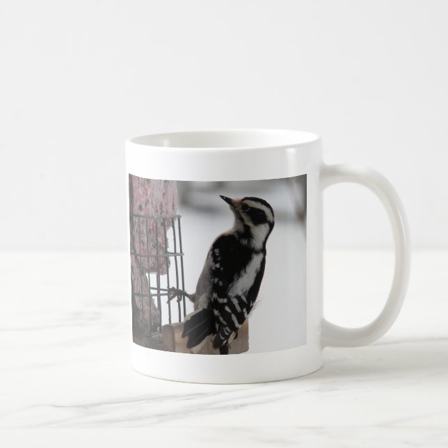 Downy Woodpecker Coffee Mug (Right)