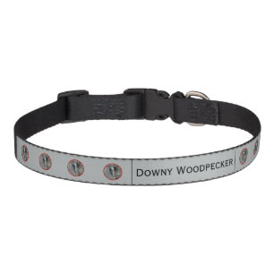 Downy Woodpecker in Snow - Original Photograph Pet Collar