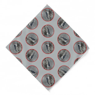 Downy Woodpecker in Winter Original Photograph Bandana