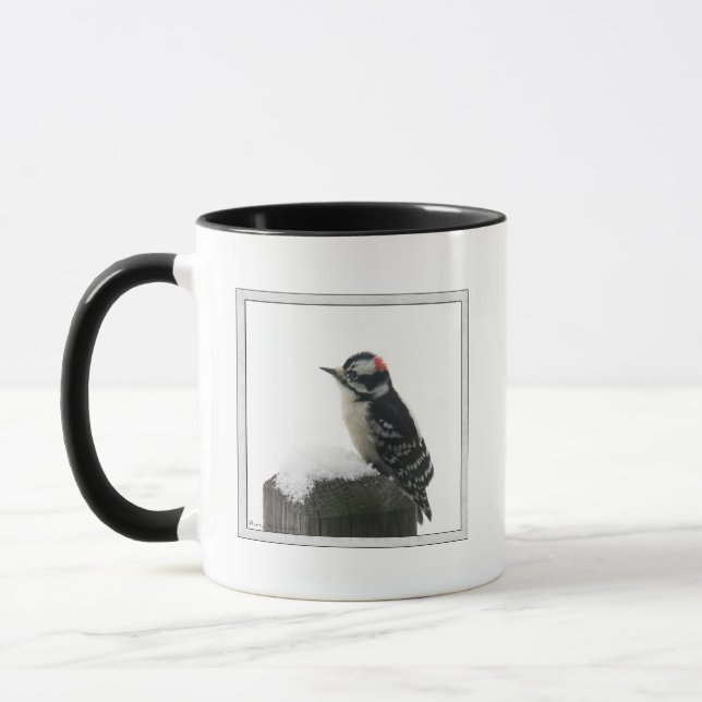 Downy Woodpecker Mug (Left)