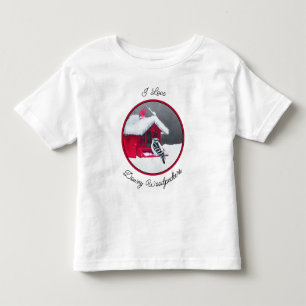 Downy Woodpecker Painting - Original Bird Art Toddler T-shirt