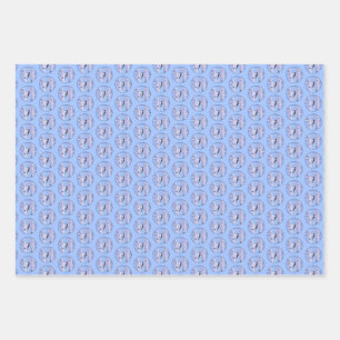 Downy Woodpecker Painting - Original Bird Art Wrapping Paper Sheets