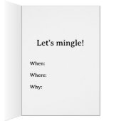 Downy Woodpeckers Party Invitation Card (Inside (Right))