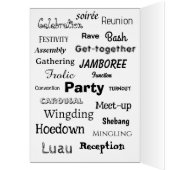 Downy Woodpeckers Party Invitation Card (Inside (Left))