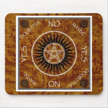 Dowsing Pentangle Pentagram Divination Board Mouse Pad by Mal_Corvus at Zazzle