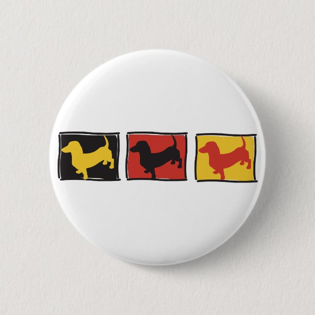 Doxie-3-BOX Pinback Button (Front)