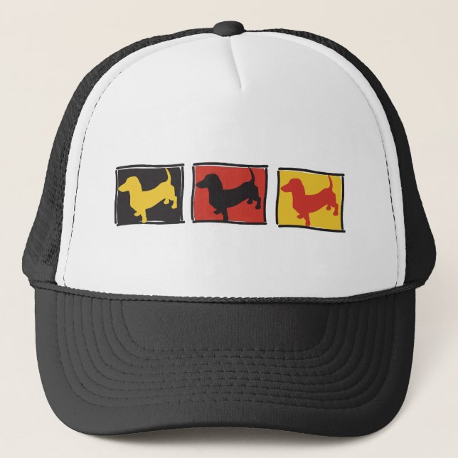 Doxie-3-BOX Trucker Hat (Front)