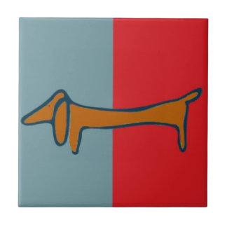 Doxie Abstract Tile