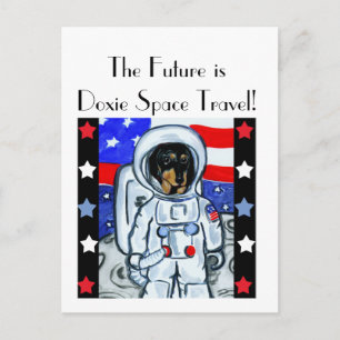DOXIE ASTRONAUT POSTCARD