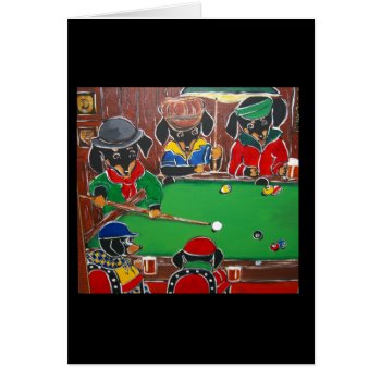 Doxie Billiards by Dachshunds_by_Joanne at Zazzle