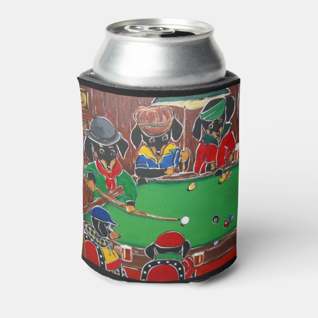 Doxie Billiards Can Cooler (Can Back)