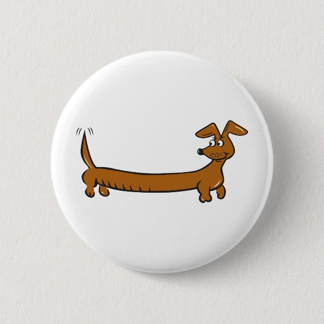 DOXIE-Cartoon Pinback Button (Front)