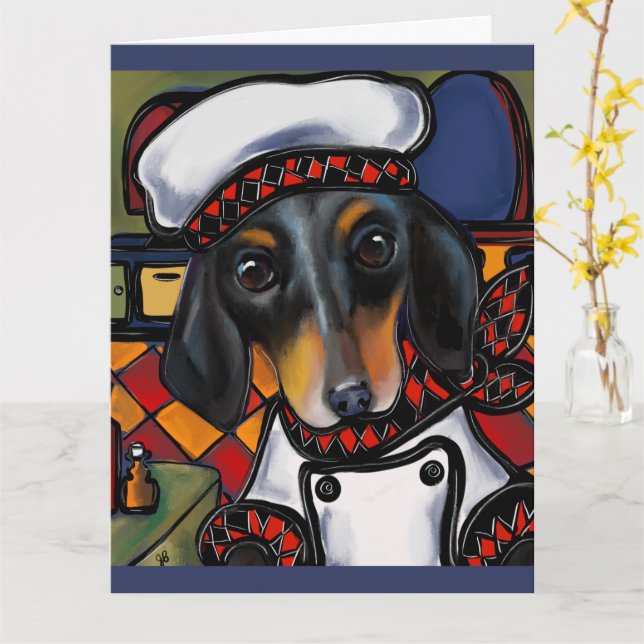 DOXIE CHEF             CARD (Yellow Flower)