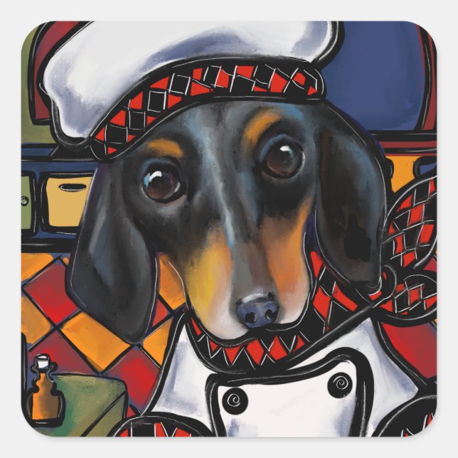 DOXIE CHEF           SQUARE STICKER (Front)
