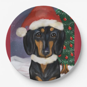DOXIE CHRISTMAS   PAPER PLATES
