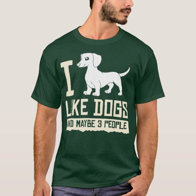 Doxie Dachshund Dog Puppies Owner Lover T-Shirt (Front)