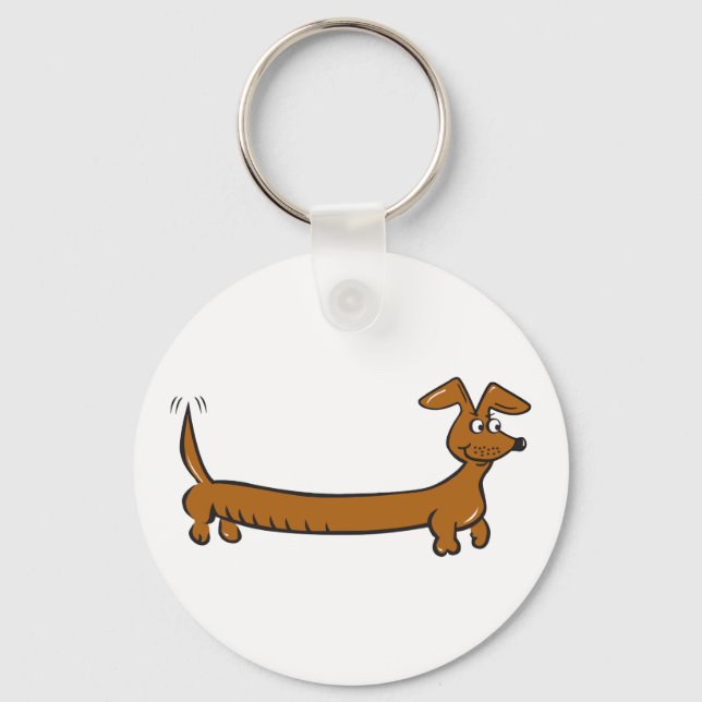 Doxie Dachshund Keychain (Front)