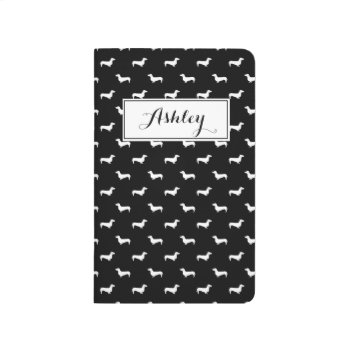 Doxie Dachshund Notebook by SilhouettePets at Zazzle