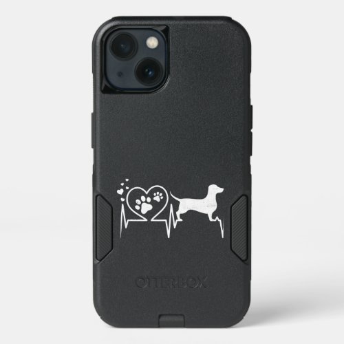 Doxie Dachshund Weenie Mom Mama Dad Heartbeat Dog iPhone 13 Case