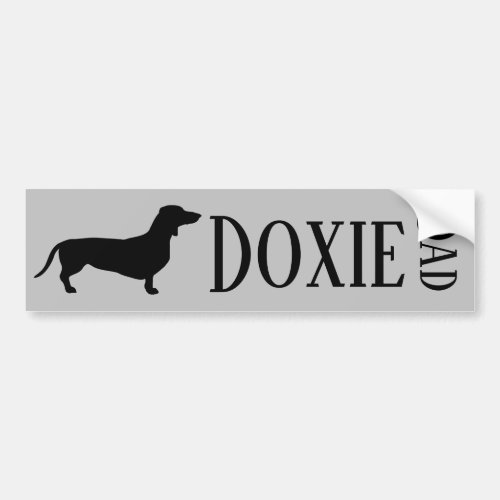 Doxie Dad Bumper Sticker