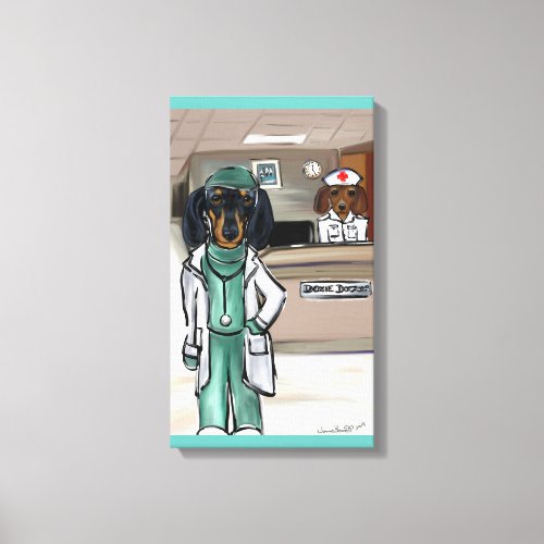 Doxie Doctor Canvas Print