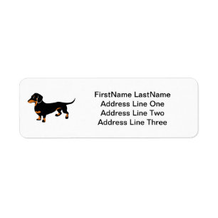 Doxie Dog Love - Cute Little Dachshund Label