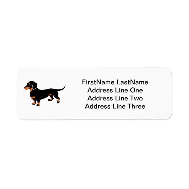 Doxie Dog Love - Cute Little Dachshund Label (Front)