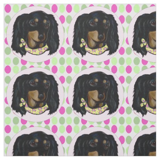 Doxie Easter Fabric