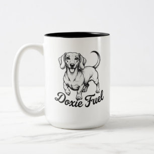 Doxie Fuel Happy Dachshund Coffee Mug
