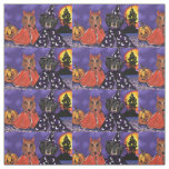 Doxie Halloween Fabric