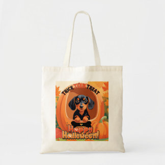 Doxie Halloween Tote Bag