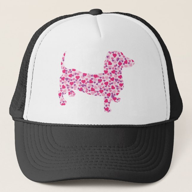 DOXIE-Hearts Trucker Hat (Front)