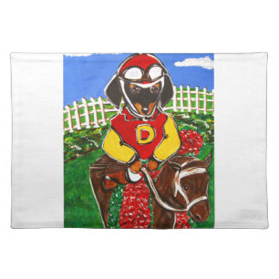 DOXIE JOCKEY CLOTH PLACEMAT