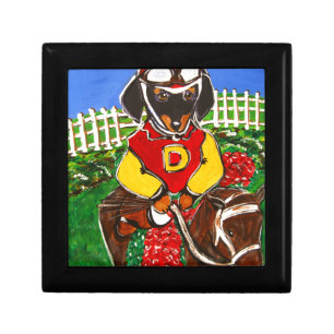 DOXIE JOCKEY JEWELRY BOX