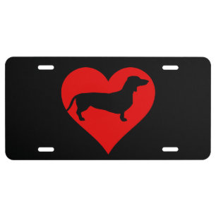 Doxie Love License Plate