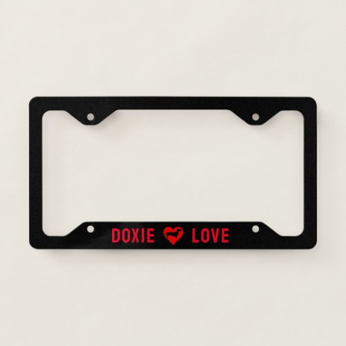 Doxie Love License Plate Frame