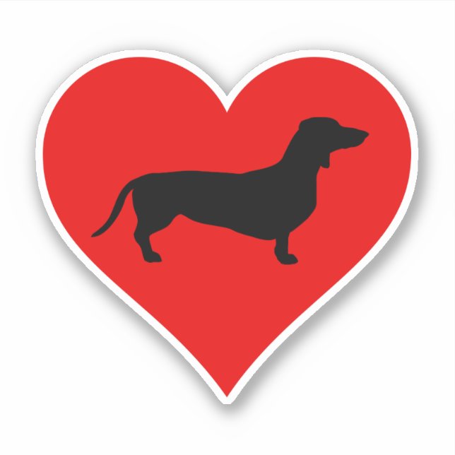 Doxie Love Sticker (Front)