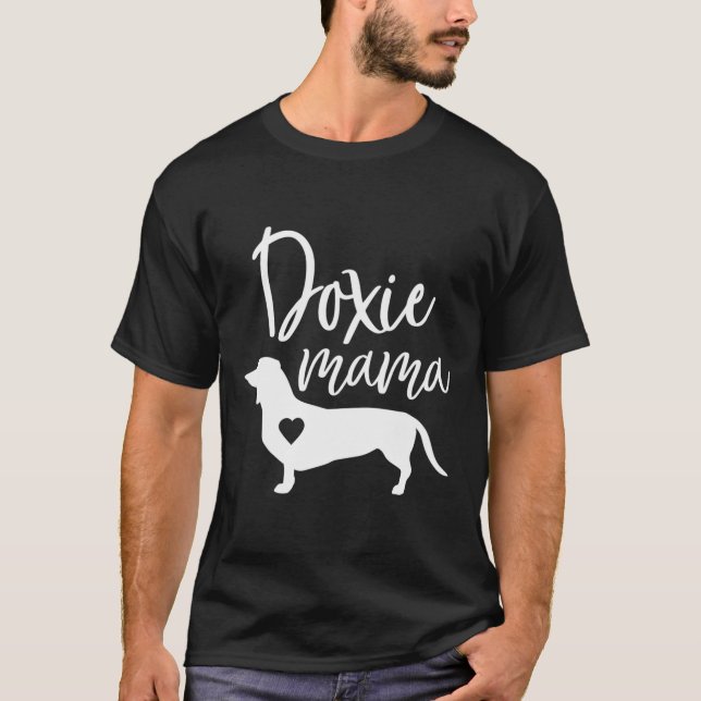 Doxie Mama Dachshund Mom Funny Wiener Dog Gift T-Shirt (Front)