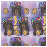 Doxie Mardi Gras Fabric
