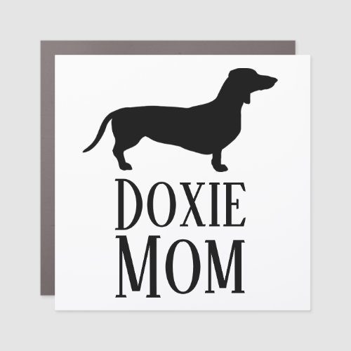 Doxie Mom Car Magnet