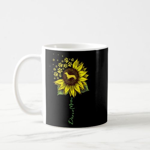 Doxie Mom Sunflower Dachshund   Dog Mom Mama  Coffee Mug