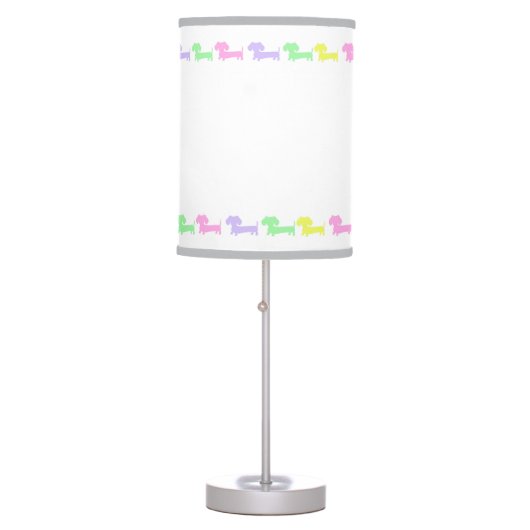 Doxie Puppy Nursery Lamp (Front)