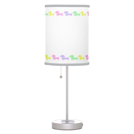Doxie Puppy Nursery Lamp (Right)