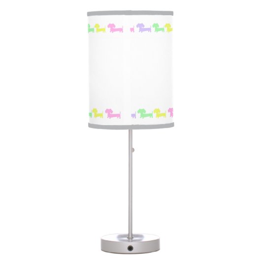 Doxie Puppy Nursery Lamp (Back)