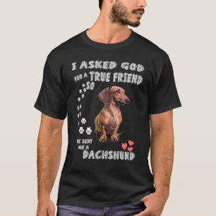 Doxie Puppy Wiener Weenie Dog Mom Dad Miniature Da T-Shirt