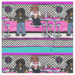 Doxie Rock and Roll Fabric